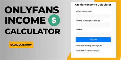 OnlyFans Earning Calculator 